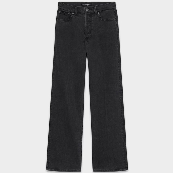 Aritzia Denim Forum The Arlo Hi-rise Straight Jean (Black) - Picture 1 of 6